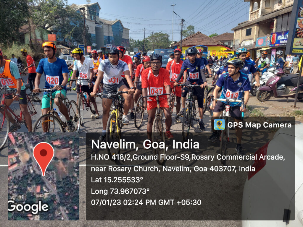 Inter Collegiate Cycling Tournament 2022-23 at Navelim Salcete Goa organized by Goa University